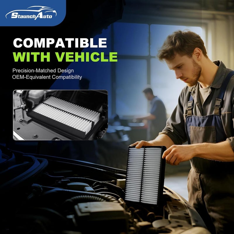 StaunchAuto Engine & Cabin Air Filter for 2014-2018 Mazda 3 (2.0L)/ 2014-2018 Mazda 3 (2.5L)/2014-2021 Mazda 6 (2.5L) Air filter for Car Replacement CF11811 CA11259 Automotive Accessories-2 Pack - Image 5